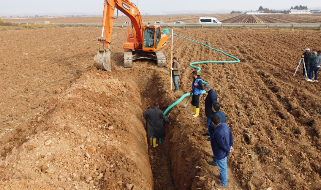 Harran ovasında drenaj çalışmaları devam ediyor
