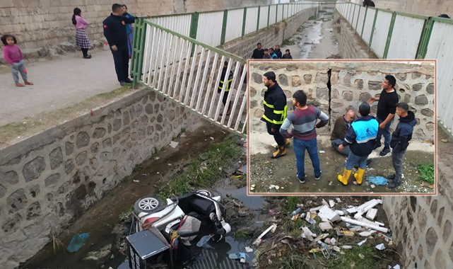 Şanlıurfa’da engelli aracı dereye uçtu
