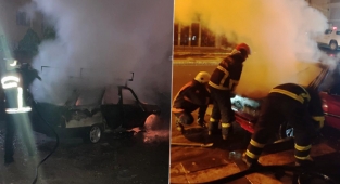 Şanlıurfa’da iki otomobil yandı