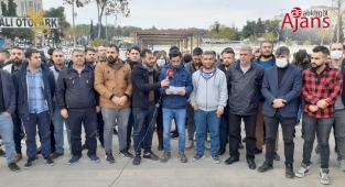 Şanlıurfa'da işlerini geri isteyen tekstil işçileri süresiz eylem başlattı