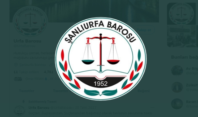Şanlıurfa'daki vahşetle ilgili barodan açıklama