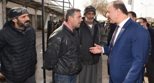 Şanlıurfa’dan sonra Resulayn’da da ziyaretler gerçekleştirdi