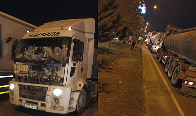 Viranşehir'de facia kıl payı atlatıldı! Tırlar zincirleme kaza yaptı