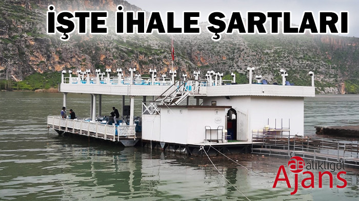 Şanlıurfa’da yüzen restoranlar için ihale düzenlenecek