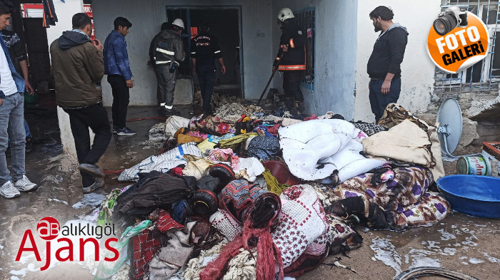 Şanlıurfa'da elektrikli soba yangına neden oldu