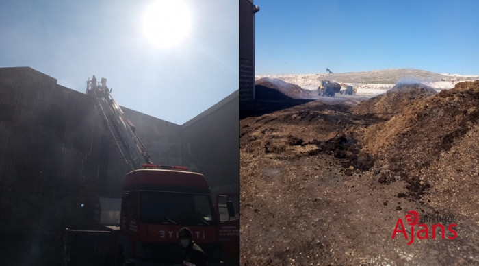 Şanlıurfa'da fabrika yangını