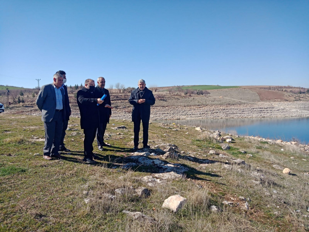 Hilvan'da iskele için yer tespiti yapılıyor