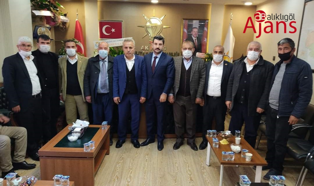 Haliliye muhtarlarından yeni başkana ziyaret