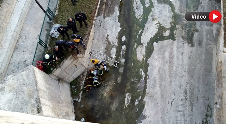 Hızmalı köprüden atlayan genç ağır yaralandı