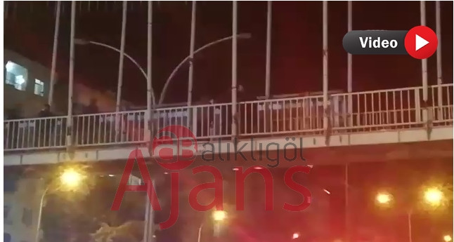 Urfa'da intihar için üst geçide çıktı