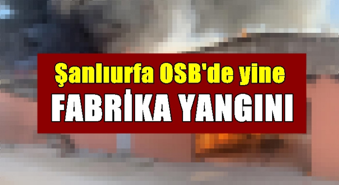 OSB’de fabrika yangını: Adres yine aynı