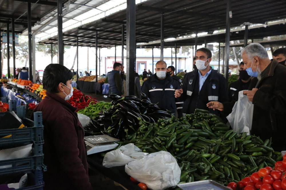 Haliliye zabıtasından salgın denetimleri