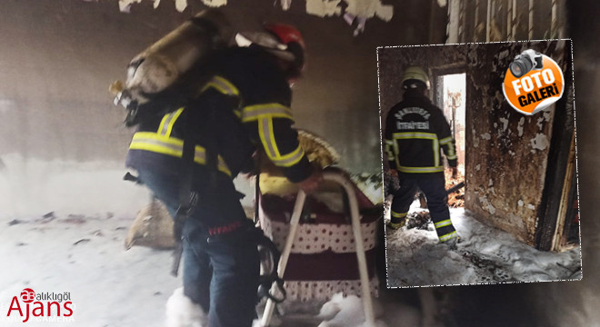 Şanlıurfa'da elektrik sobası yangına neden oldu