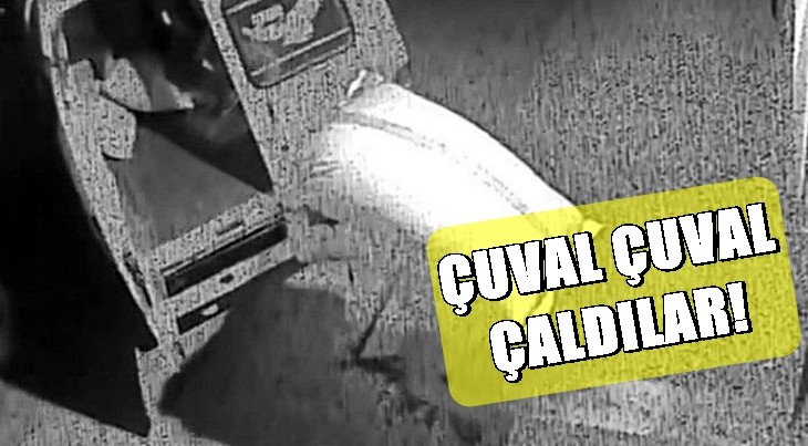 Depodan çuval çuval fıstık çaldılar