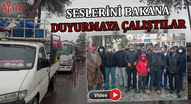 Haliliye Belediyesi önünde eylem: Yolu kapattılar