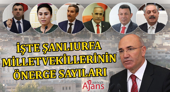 Şanlıurfa için en çok önerge veren isim Tanal oldu