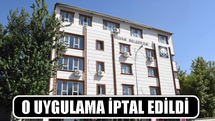 Hilvan Belediyesi koronavirüs için iptal etti