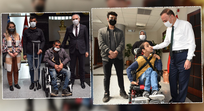 Engelliler istedi Vali Erin temin etti