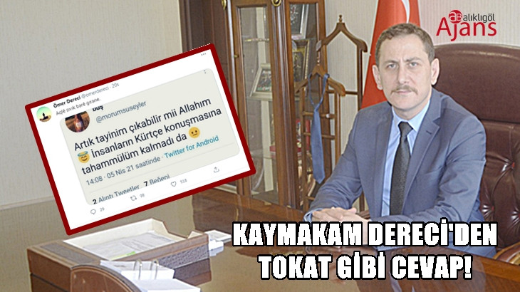 Irkçı paylaşıma Kürtçe cevap verdi