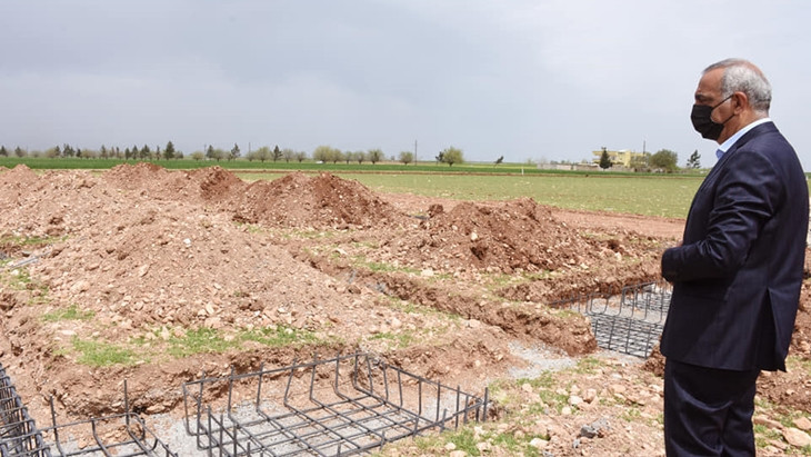 Urfa'nın ilçesinde mezbahanın temeli atıldı
