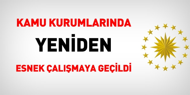 Kamu kurumlarında esnek çalışma: İşte son genelde
