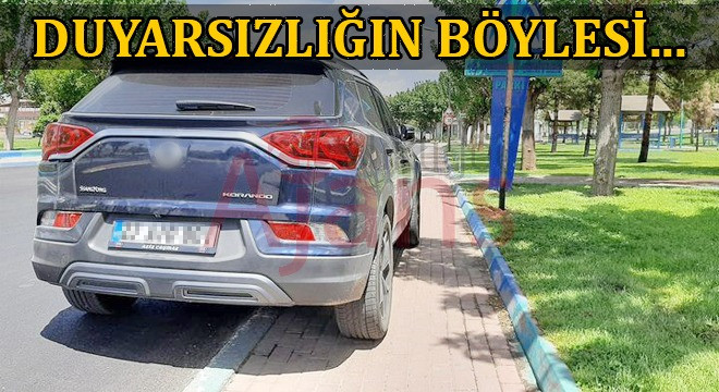 Engelliye engel olan vatandaş tepki topladı