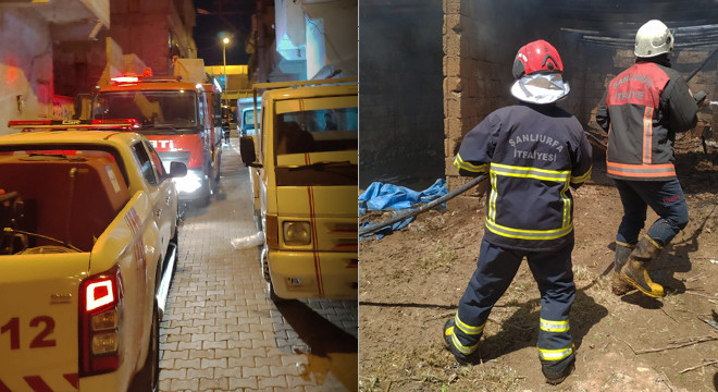 Şanlıurfa’nın iki ilçesinde yangın