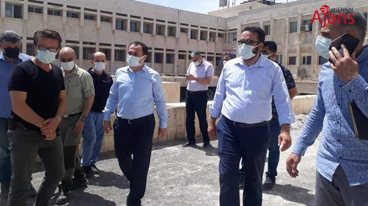 İl Sağlık Müdürü Erkuş, Suriye'deki yatırımları inceledi