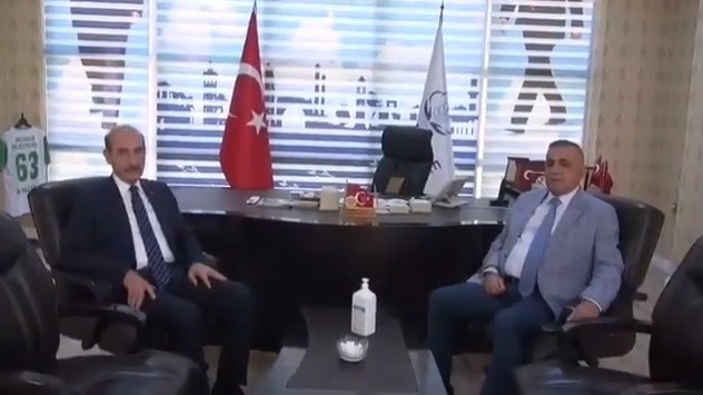 Akçakale Belediyesine dikkat çeken ziyaret