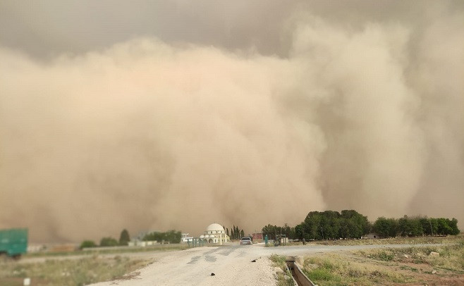 Şanlıurfa’da kum fırtınası!