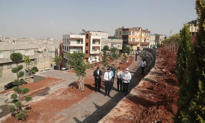 Belediye Başkanı Kuş, park çalışmalarını inceledi