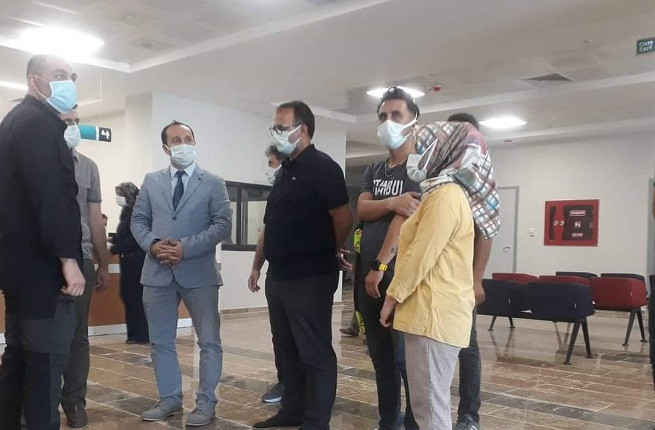 Ceylanpınar’da hizmete giren devlet hastanesini incelediler