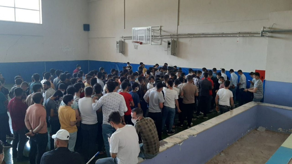 Yer: Şanlıurfa! Bu fotoğraf korona test merkezinden