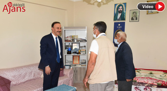 Vali Erin’den Kısaslı Aşık Celali’ye ziyaret