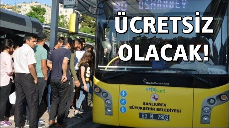 Şehiriçi ulaşım ile ilgili açıklama