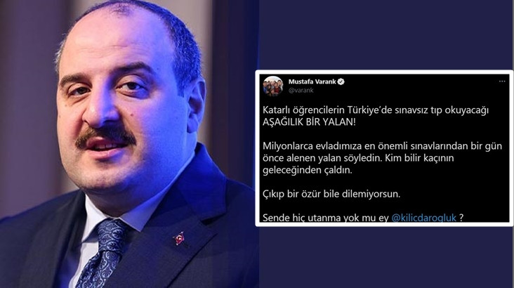 Bakan Varank: Kılıçdaroğlu sende hiç utanma yok mu?