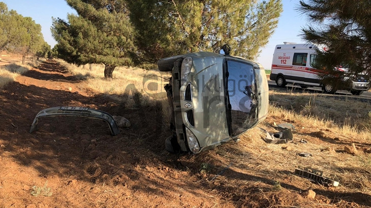 Ceylanpınar'da sıkışmalı kaza: Yaralılar var