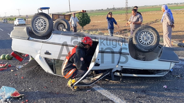 Bir kaza haberi de Akçakale'den: Yaralılar var