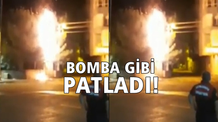 Şanlıurfa'da patlama! Geceyi aydınlattı