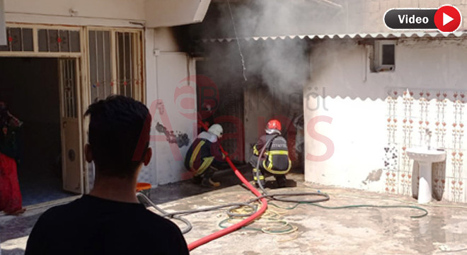 Onikiler mahallesinde yangın: Elektrik kontağından çıktı