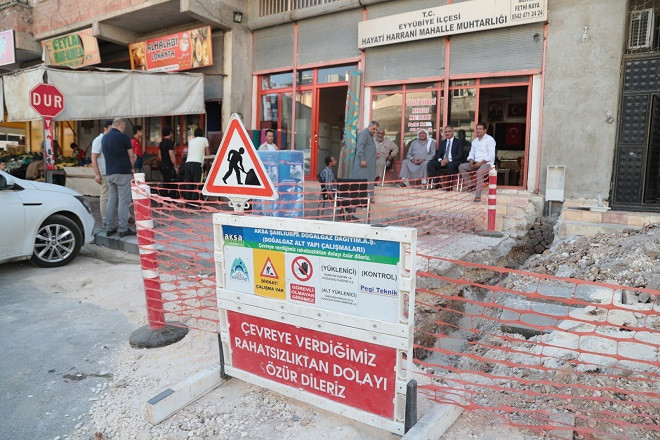 Belediye Başkanı Kuş doğalgaz çalışmalarını inceledi