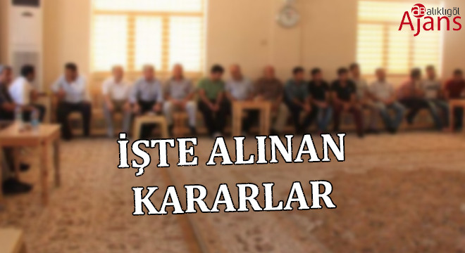 Şanlıurfa’da kurul taziye evleri için toplandı
