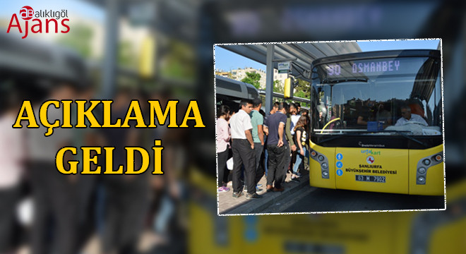 Şanlıurfa’da toplu taşıma araçları ücretsiz olacak