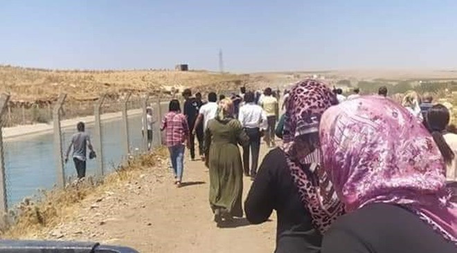 Suruç'ta akıl almaz olay! Fotoğraf çekerken kanala düştü