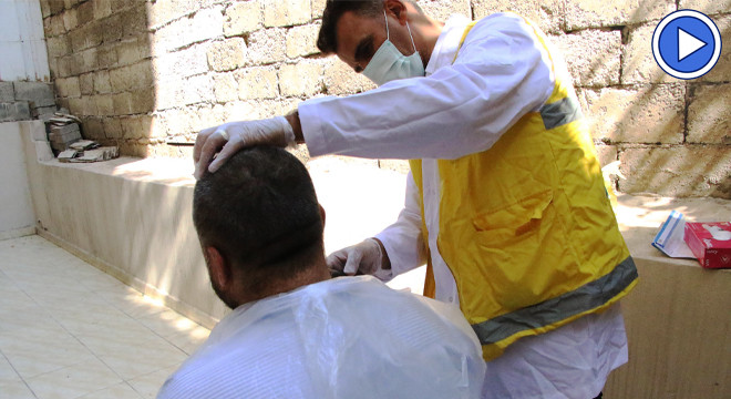 Haliliye'de evde bakım hizmetleri sürüyor