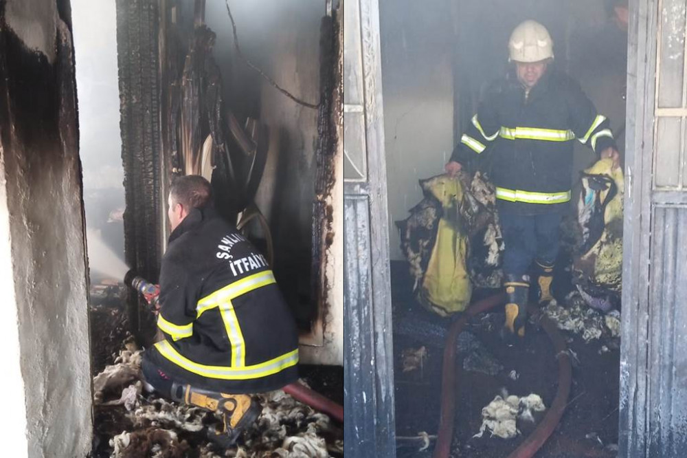 Siverek'te yangın! Ev küle döndü