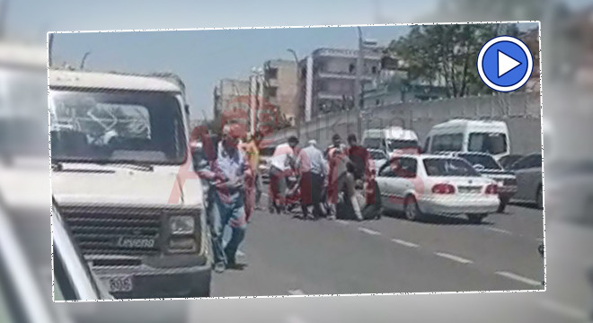 Açıksu caddesinde feci kaza: Motosiklet sürücüsü yaralandı