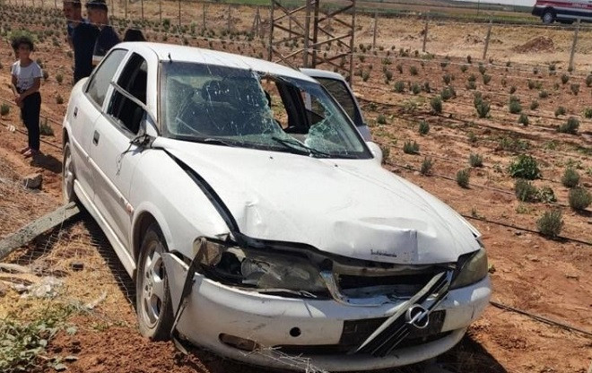 Otomobil şarampole yuvarlandı: 2 yaralı