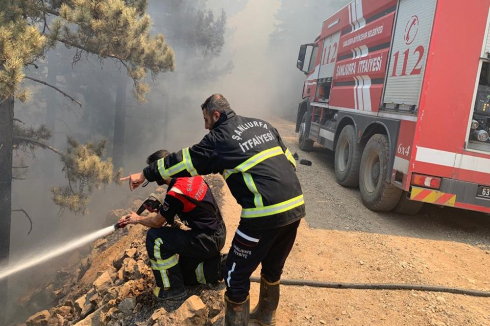 Urfa'dan Manavgat'a yangınla mücadele desteği