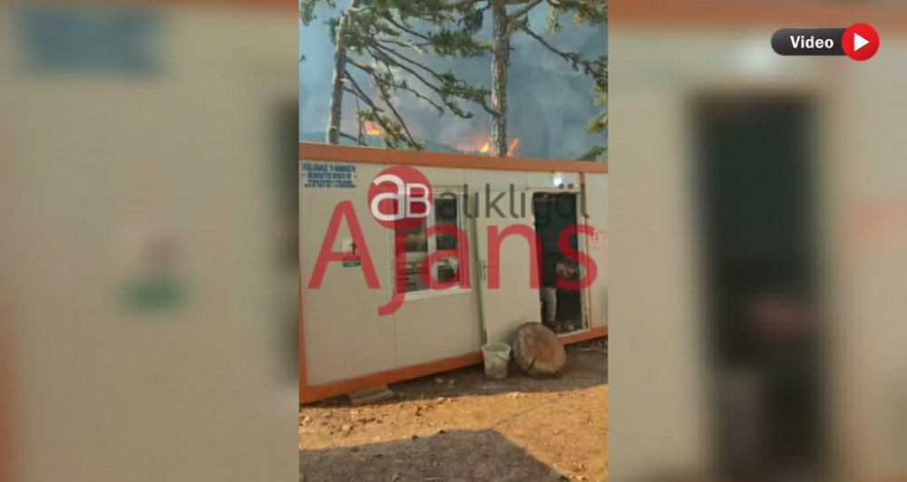 Muğla'da Urfalı işçilerin kaldığı şantiye alevlere teslim oldu